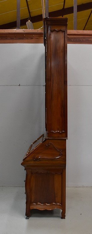 Scriban - Port Library, in Solid Walnut, Two Bodies - Eighteenth