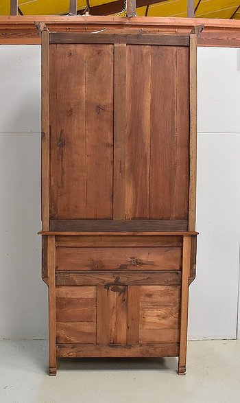 Scriban - Port Library, in Solid Walnut, Two Bodies - Eighteenth
