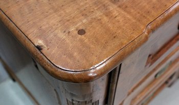 Crossbow Commode in Solid Blond Walnut, Transition Period Louis XV - Louis XVI - XVIIIth