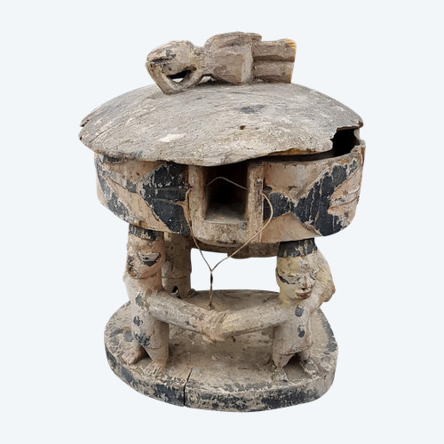 Scatola per divinazione "opon Igede Ifa", Yoruba, Benin o Nigeria