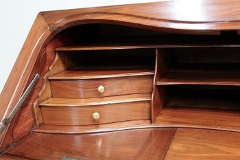 Bureau de pente Louis XV d'Armateur en Acajou - Région Nantaise  XVIIIe