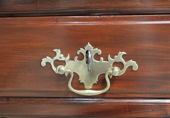Bureau de pente Louis XV d'Armateur en Acajou - Région Nantaise  XVIIIe