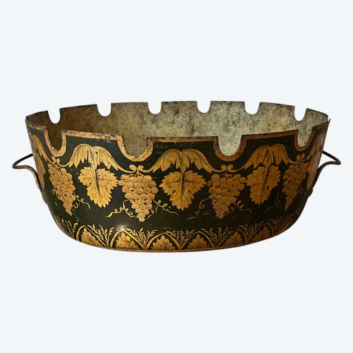 Glass roof or cooler in lacquered and gilded sheet metal from the early 19th century
