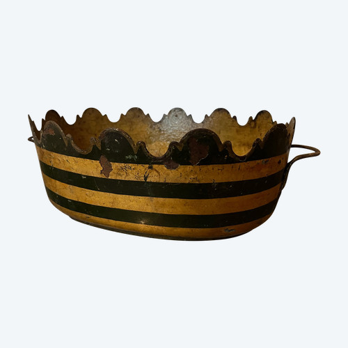 Glass roof or cooler in lacquered and gilded sheet metal from the early 19th century