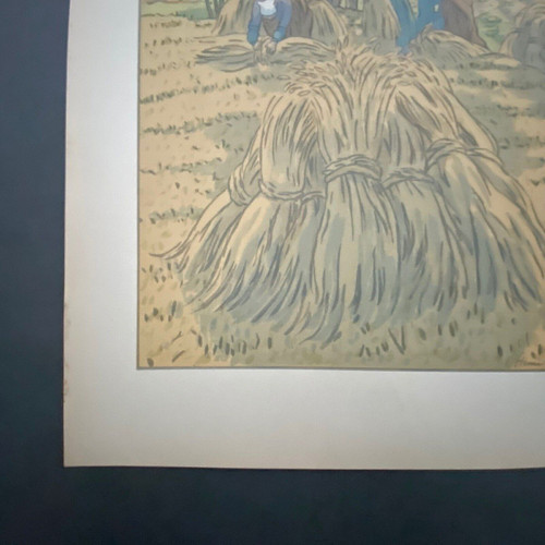 Lithographie par Henri Rivière L'Orage qui monte - La Féérie des Heures