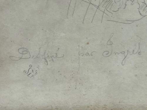 Gravure Jean Coraboeuf Madame Destouches dessinée par Ingres