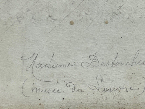 Gravure Jean Coraboeuf Madame Destouches dessinée par Ingres