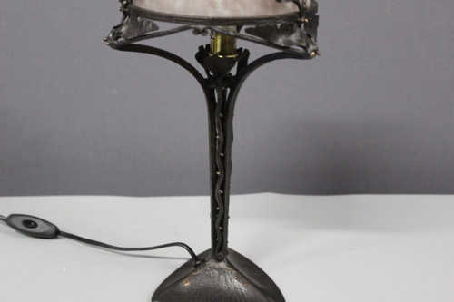 Art-Deco-Lampe aus der Zeit, signiert von Müller, ca. 1930