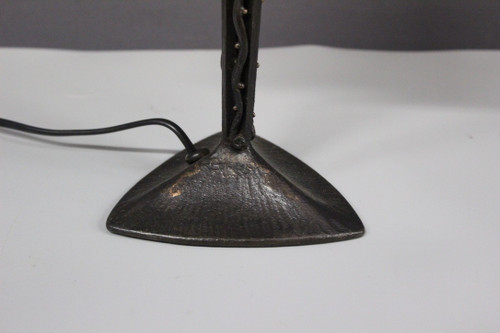 Art-Deco-Lampe aus der Zeit, signiert von Müller, ca. 1930