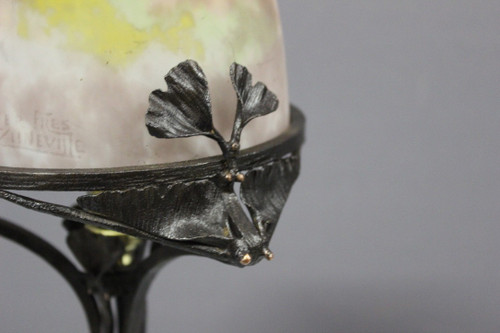 Art-Deco-Lampe aus der Zeit, signiert von Müller, ca. 1930