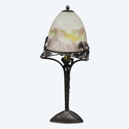 Art-Deco-Lampe aus der Zeit, signiert von Müller, ca. 1930