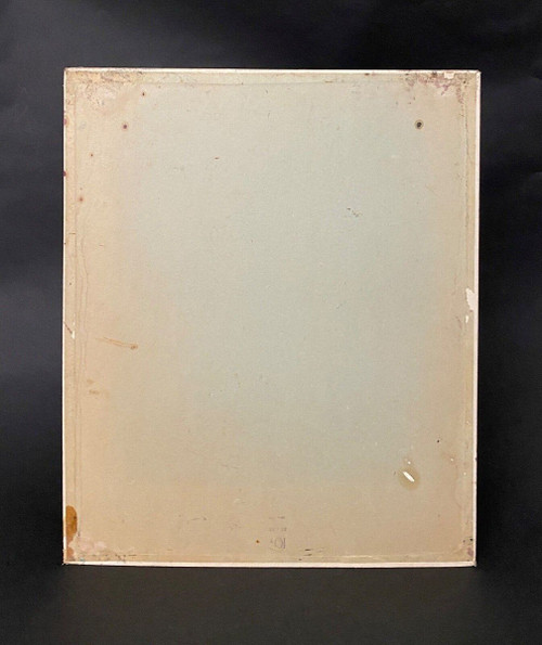 Oil on cardboard by J. Gauthier modern composition