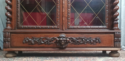 Vetrina Luigi XIII in rovere