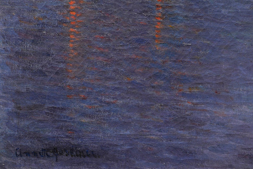 Annette GARDINER, Vue de la Seine le soir