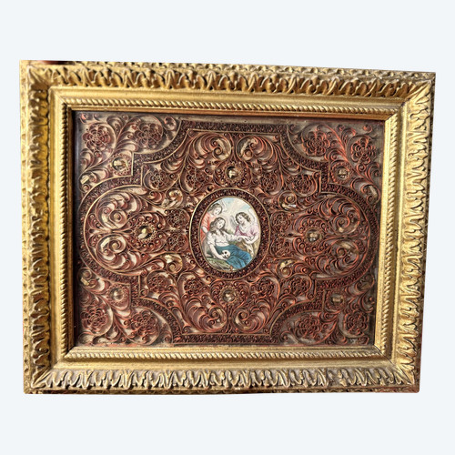 Reliquary Paperolles Painting - 18th century