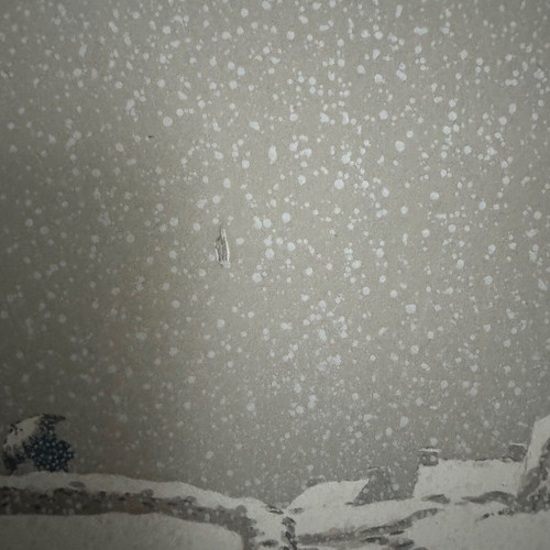Litografia di Henri Rivière La Neige