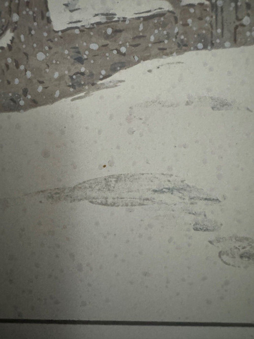 Litografia di Henri Rivière La Neige