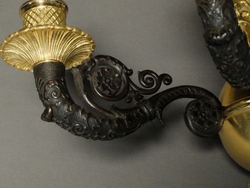 Coppia di applique del periodo del Restauro 