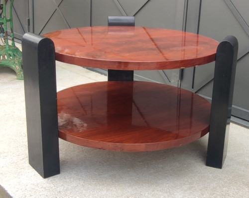 Art Deco coffee table Attributed to Jacques Adnet / Dufet / Hôtel Negresco