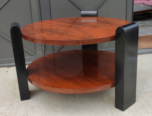 Art Deco coffee table Attributed to Jacques Adnet / Dufet / Hôtel Negresco