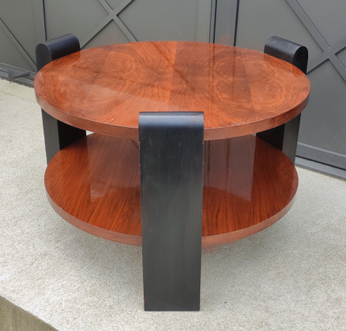 Art Deco coffee table Attributed to Jacques Adnet / Dufet / Hôtel Negresco