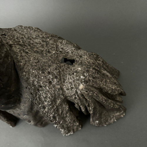 Scultura in gesso di Charles Filleul busto di un uomo rinascimentale
