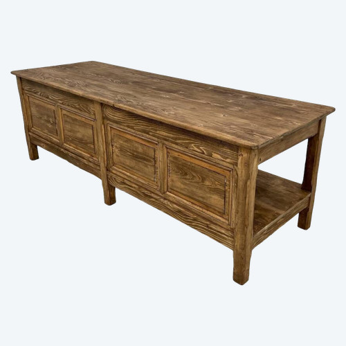 Comptoir ancien, table drapière des années 50