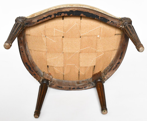 Pair of Louis XVI period cabriolet armchairs
