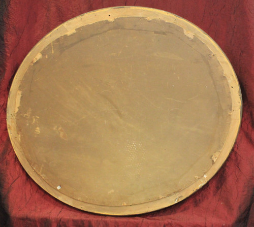 59 X 66 Cm Miroir Ovale Louis Philippe Doré