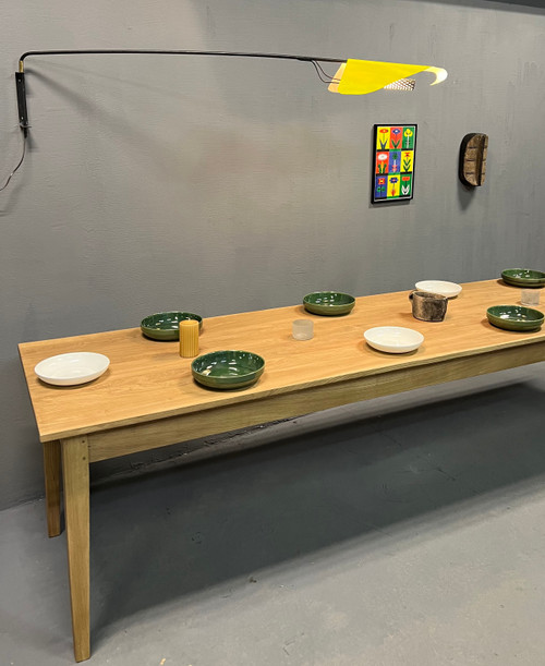 Table de ferme pieds fuseaux (300 cm x 90 cm)