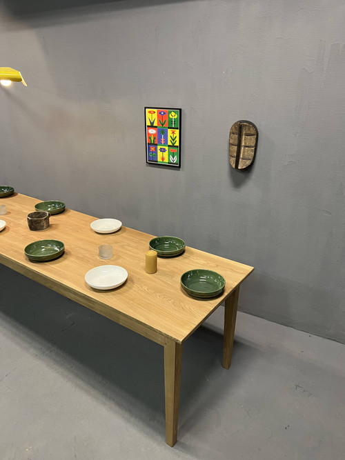 Table de ferme pieds fuseaux (300 cm x 90 cm)