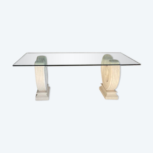 Table de ferme pieds fuseaux (300 cm x 90 cm)