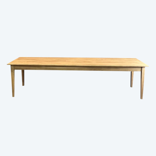 Table de ferme pieds fuseaux (300 cm x 90 cm)