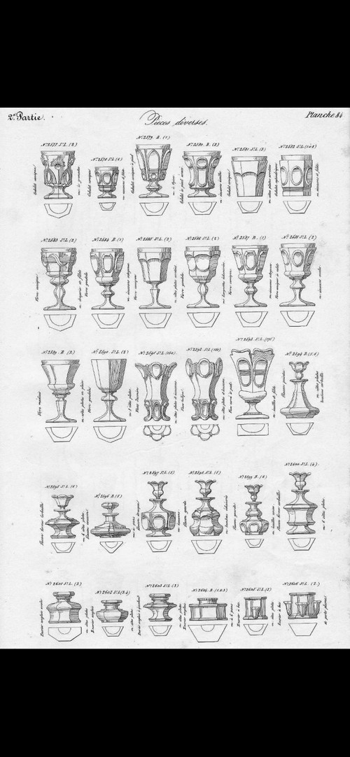 Baccarat 1841 molded crystal glass