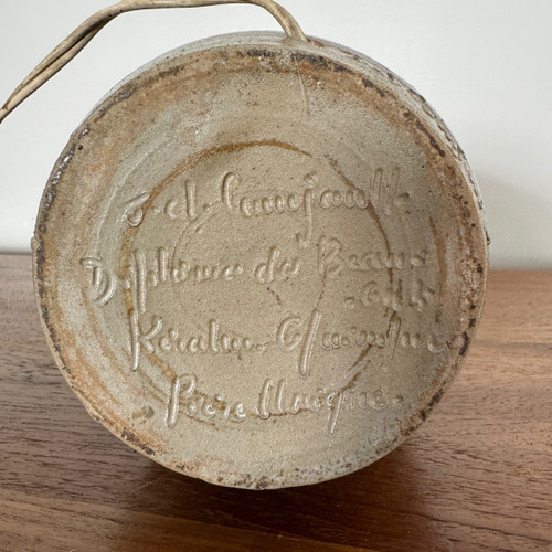 Ceramic lamp base by J.-C. Courjault 1960 Keraluc Quimper