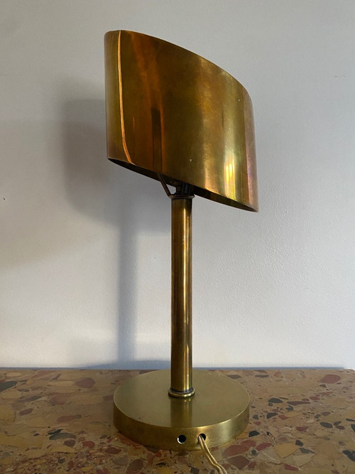 Art-Déco-Lampe aus Messing, Atelier Jean Perzel 1930