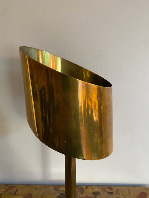 Art-Déco-Lampe aus Messing, Atelier Jean Perzel 1930