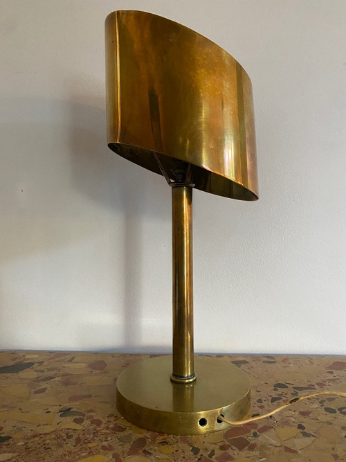 Art-Déco-Lampe aus Messing, Atelier Jean Perzel 1930