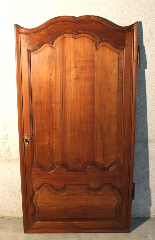 Porta in legno modanato in stile Luigi XIV in ciliegio, fine XVIII secolo 
