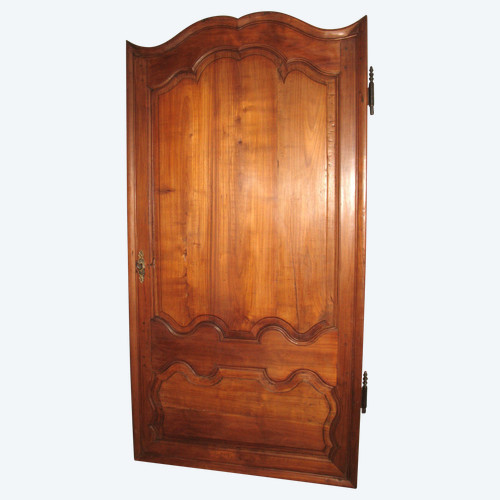 Porta in legno modanato in stile Luigi XIV in ciliegio, fine XVIII secolo 