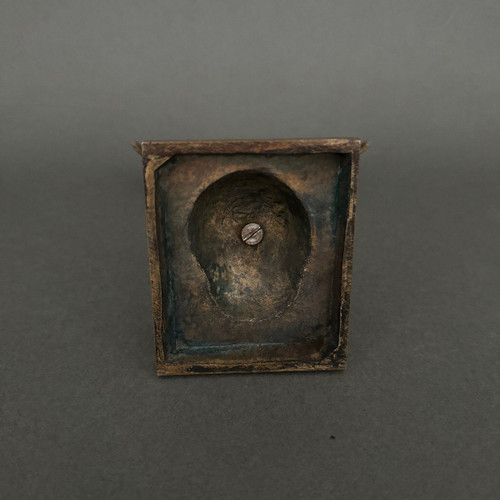 Christ in bronze 1930 by J. Dorlia chocolate patina