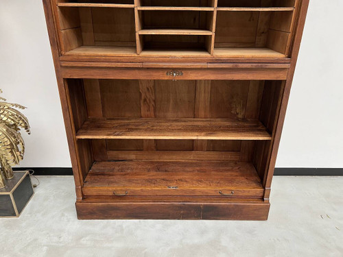 Solid oak curtain cabinet, circa 1930