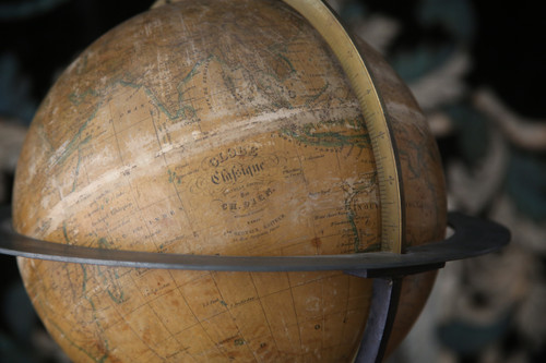 Globo terrestre di Charles Dien, 1840-1850