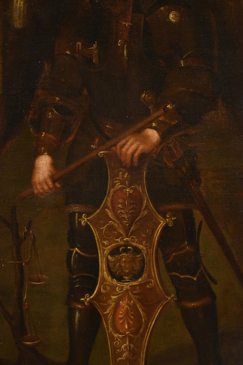Der Erzengel Michael, lombardischer Maler aus dem 17. Jahrhundert 