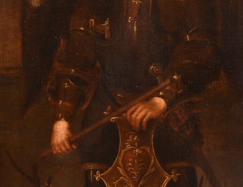 Der Erzengel Michael, lombardischer Maler aus dem 17. Jahrhundert 