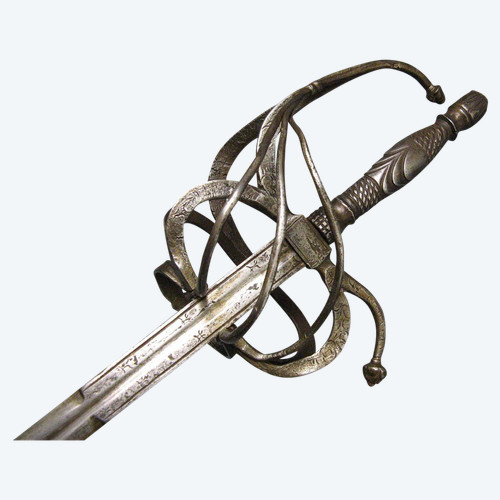16th/17th century style rapier from the Viollet Le Duc 19th century period.