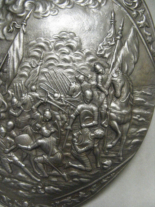 Decorative Shield. Violet Le Duc. France 19th Century.