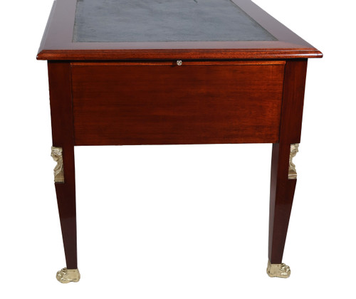 Bureau plat double face Style retour d’Égypte époque fin XIXe