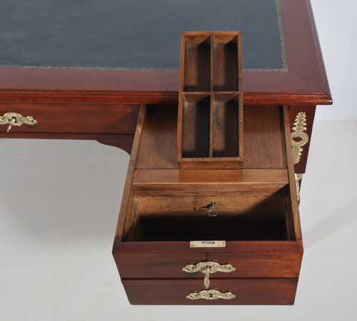 Bureau plat double face Style retour d’Égypte époque fin XIXe