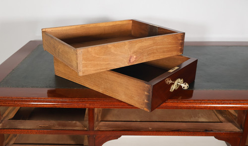 Bureau plat double face Style retour d’Égypte époque fin XIXe